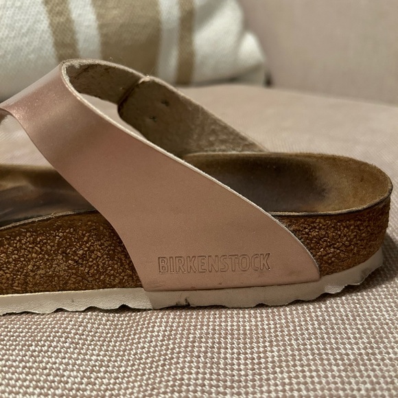 Birkenstock Gizeh Electric Metallic Copper Slide Sandal Flat Thong 39 8/8.5 - Picture 3 of 5